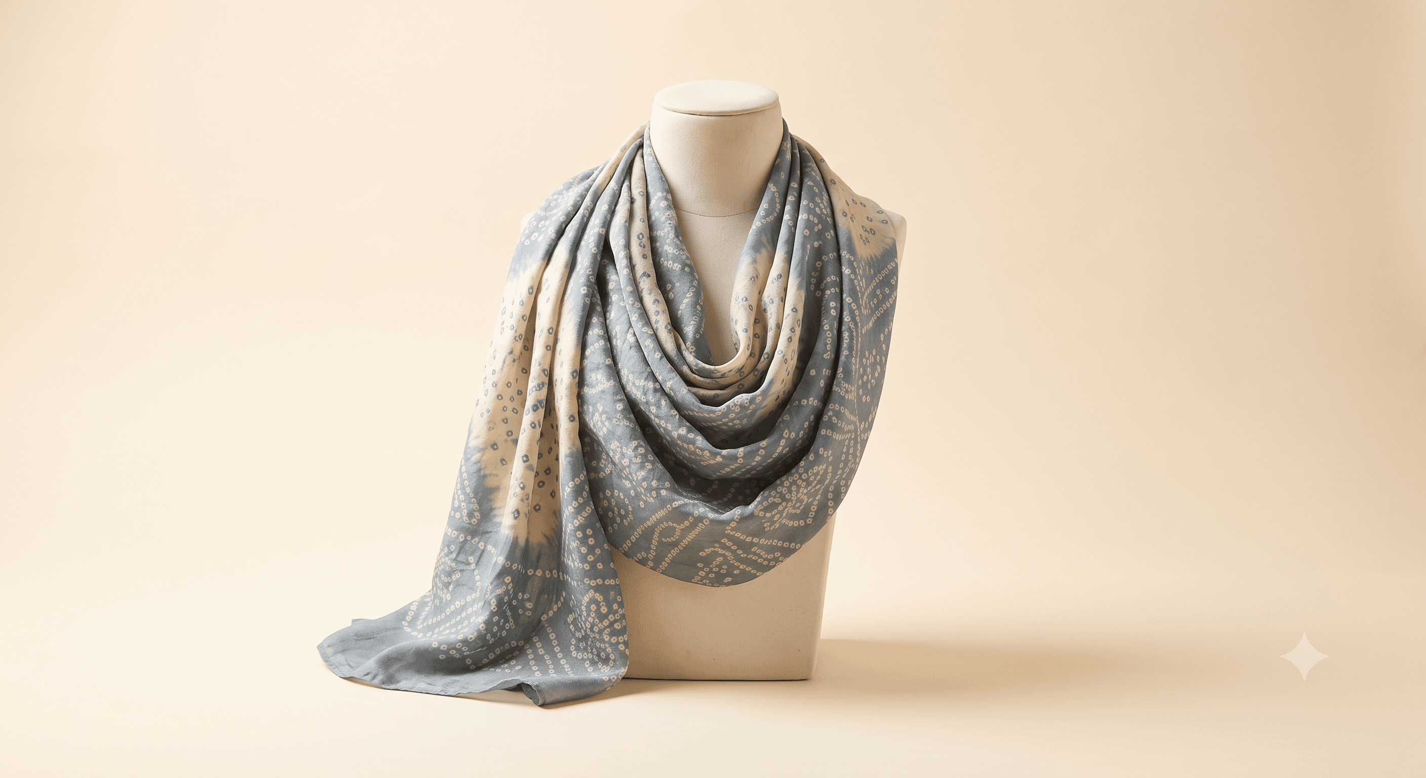 Folded scarf texture